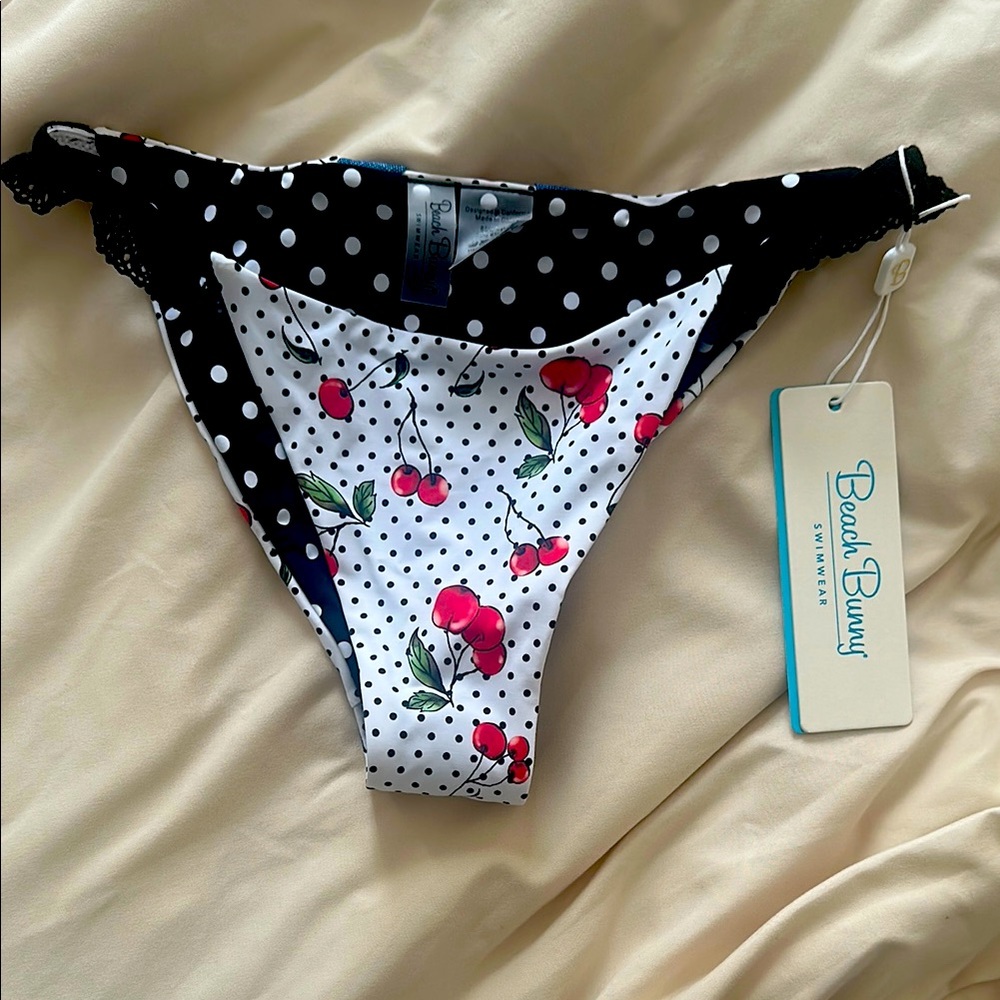 Beach Bunny Cherry Dot bikini bottom